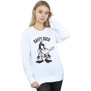 Sweat-shirt Dessins Animés Daffy Duck Large Head