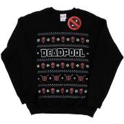 Sweat-shirt Marvel Deadpool Logo Christmas
