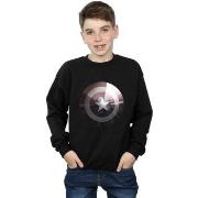 Sweat-shirt enfant Marvel Captain America Shield Shiny