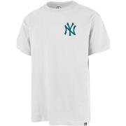 T-shirt '47 Brand 47 TEE MLB NEW YORK YANKEES BACKER ECHO WHITE WASH