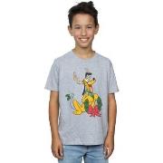 T-shirt enfant Disney Pluto Christmas Reindeer