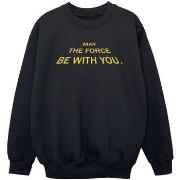 Sweat-shirt enfant Disney May The Force Opening Crawls