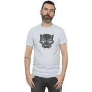 T-shirt Marvel Black Panther Black On Black