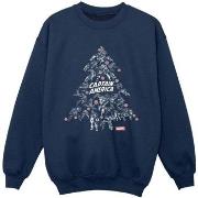 Sweat-shirt enfant Marvel Captain America Christmas Tree