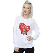 Sweat-shirt Dessins Animés Bugs Bunny And Lola Valentine's Day Love Me