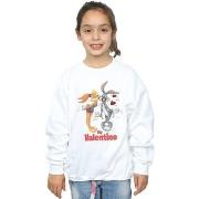 Sweat-shirt enfant Dessins Animés Bugs Bunny And Lola Valentine's Day