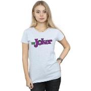 T-shirt Dc Comics The Joker Text Logo