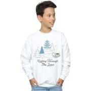 Sweat-shirt enfant Disney The Mandalorian Rolling Through The Snow