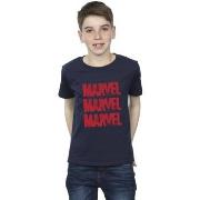 T-shirt enfant Marvel Red Spray Logos