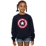 Sweat-shirt enfant Marvel Captain America Distressed Shield