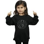 Sweat-shirt enfant Marvel Avenegers Assemble A Logo Outline