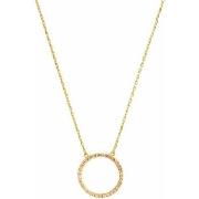 Collier Orusbijoux Collier Argent Doré Cercle De Vie Champagne