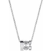 Collier Orusbijoux Collier Argent étoile Sertie De Zirconium Blanc