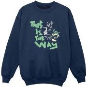 Sweat-shirt enfant Disney The Mandalorian This Is The Way Duo