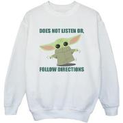 Sweat-shirt enfant Disney The Mandalorian Does Not Listen