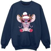 Sweat-shirt enfant Disney Lilo Stitch Angel Reindeer