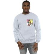 Sweat-shirt Dessins Animés Lola Bunny Face Faux Pocket