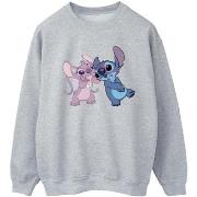 Sweat-shirt Disney Lilo Stitch Kisses