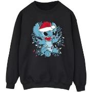 Sweat-shirt Disney Lilo And Stitch Christmas Lights Sketch