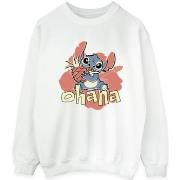 Sweat-shirt Disney Lilo And Stitch Ohana Pineapple