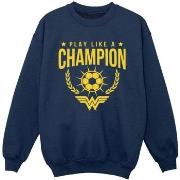 Sweat-shirt enfant Dc Comics Wonder Woman Play Like A Champion