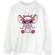 Sweat-shirt Disney Lilo Stitch Angel Reindeer