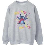 Sweat-shirt Disney Lilo Stitch Merry Rainbow