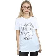 T-shirt Disney Lady And The Tramp Collage Sketch