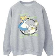 Sweat-shirt Disney Alice In Wonderland I'm Late