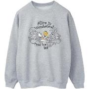 Sweat-shirt Disney Alice In Wonderland Time For Tea