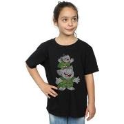 T-shirt enfant Disney Frozen Handstacking Trolls