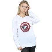 Sweat-shirt Marvel Captain America Splatter Shield