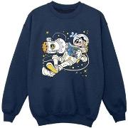 Sweat-shirt enfant Disney Goofy Reading In Space