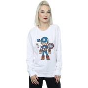 Sweat-shirt Marvel Captain America Sketch