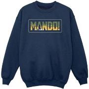 Sweat-shirt enfant Disney The Mandalorian Mando Cutout