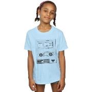 T-shirt enfant Disney Cars Jackson Storm Blueprint