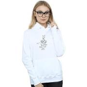 Sweat-shirt Dessins Animés Bugs Bunny White Belly