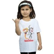 T-shirt enfant Dessins Animés Bugs Bunny And Lola Valentine's Day