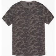 T-shirt Le Temps des Cerises T-shirt vezir à motif tropical gris