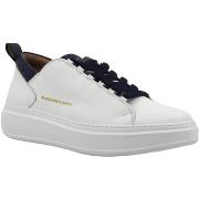 Chaussures Alexander Smith Wembley Sneaker Uomo White Blue WYM2260