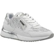 Chaussures Guess Sneaker Donna White Silver FLJMOXFAL12