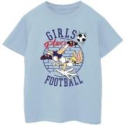 T-shirt enfant Dessins Animés Lola Bunny Girls Play Football