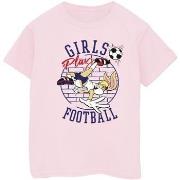 T-shirt enfant Dessins Animés Lola Bunny Girls Play Football