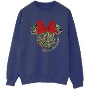 Sweat-shirt Disney Minnie Mouse Leopard Christmas