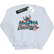 Sweat-shirt Disney Lilo And Stitch Aloha Christmas