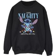 Sweat-shirt Disney Lilo Stitch Naughty Nice