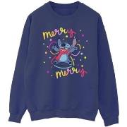 Sweat-shirt Disney Lilo Stitch Merry Rainbow