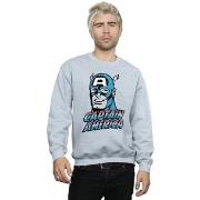 Sweat-shirt Marvel Captain America Distressed