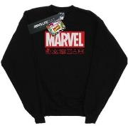 Sweat-shirt Marvel Logo Wash Care