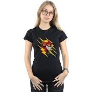 T-shirt Dc Comics The Flash Lightning Portrait